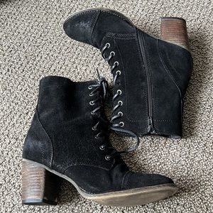 Steve Madden Black Suede Bootie Size 11M